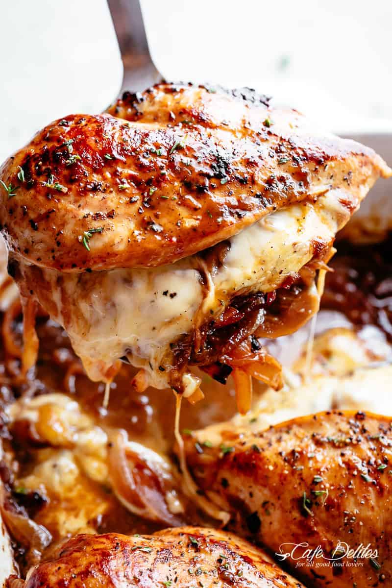 Keto French Onion Stuffed Chicken Casserole: Impressive Low-Carb Meal